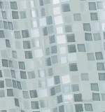 Croydex Ae543440 Pvc Curtain Silv Mosaic