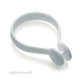 CROYDEX SHOWER CURTAIN RINGS WHITE