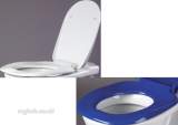 Akw Ergonomic Toilet Seat W/o Lid Blue