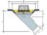 100mm Dome Sp Roof Outlet 45deg Dr420