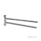 Starck Twin Towel Rail 420mm Chrome