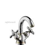 CARLTON 2 HANDLE ONE TAP HOLE BASIN MIXER PUW CHROME PLATED 17035000