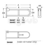 Armitage Shanks Contour 21 Wall 65cm Hinge Sup Arm Plus Leg S6469ac