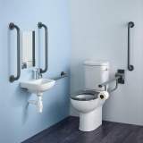 Ideal Standard Contour 21 Plus Doc M Grey Rails C/c Lh S0683lj