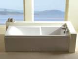 23.5351 Axis Straight Bath Carronite Wh