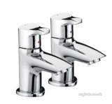 Bristan Capri Basin Taps Chrome Plated Cap 1/2 C