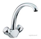 MONTREAL MONOBLOC SINK MIXER WHITE