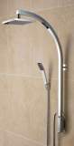 Qube Inline Vertical Shower Pole With