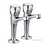 VALUE CLUB HIGH NECK PILLAR TAPS CHROME PLATED WITH