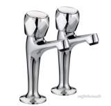Value Club High Neck Pillar Taps Chrome Plated With