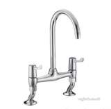 Value Lever Bridge Deck Sink Mixer Chrome Plated Val Brdsm C 6 Cd