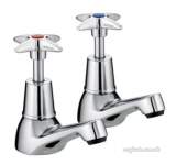 BRISTAN VALUE CROSS TOP BASIN TAPS CP