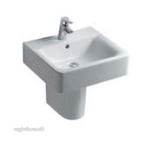 IDEAL STANDARD CUBE E788201 500MM TWO TAP HOLES BASIN WHITE