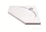 Coratech 900x900 Pentagon Slimline Wh