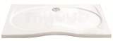 Coram Slimline 1500x900 Walk In Shower Tray Wh