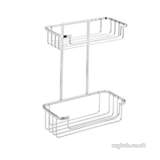 STEEL TWO TIER COSMETIC BASKET CP