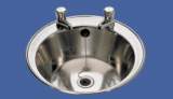 D20170n 400mm Two Tap Holes Round Washbasin Ss