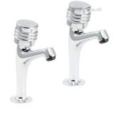 Deva Solerno Sink Taps Pair Chrome Plated Sole103