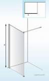 Lb00105 Showr Screen 700mm X 1950mm Lh/rh