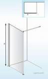 LB00105 SHOWR SCREEN 700MM X 1950MM LH/RH