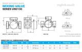 ESBE VRG133 3 way valve 28mm cv- 10.00