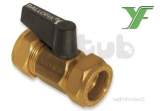 BALLOFIX 3381 YP 15MM CXC VALVE BRASS