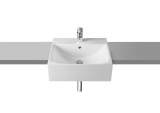 Diverta 500mm One Tap Hole Semi-recessed Basin Wh