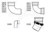 110MM X 92.5DEG BEND SPIGOT TAIL S322-W