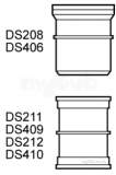 HUNTER 160MM SINGLE DRAIN SOCKET DS406