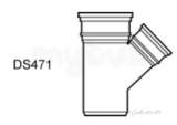 160mm X 110mm X 45deg Single Junct Ds471