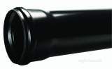 6MX110MM BLACK SOIL PIPE WITH SINGLE SCKET