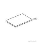 IDEAL STANDARD CONCEPT E6622WG WORKTOP 300 X 420 GLOSS WH