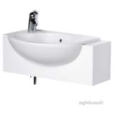 Ideal Standard Space E6110 550 X 370mm Two Tap Holes Semi-countertop Basin Wh