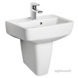 Ideal Standard Ventuno T0021 450mm H/r Basin One Tap Hole White T002101