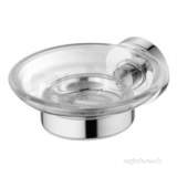 Iom Soap Dish W/m Transpglass/chrome