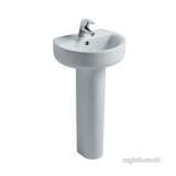 IDEAL STANDARD SPHERE E805501 450MM ONE TAP HOLE H/R BASIN WHITE