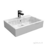 Strada 600mm One Tap Hole Vessel Basin Plus O/flow Wh