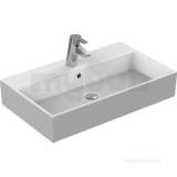 IDEAL STANDARD STRADA K0782 700MM ONE TAP HOLE COUNTERTOP BASIN WHITE