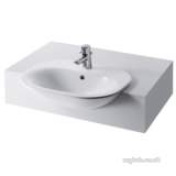 Ideal Standard Tonic K0701 One Tap Hole 600mm Semi-countertop Basin White K070101