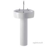 Ideal Standard White E011501 50cm Round Pedestal Basin