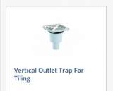 Kaskade Trap For Tiling Vertical Outlet