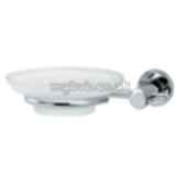 THAMES ATH004CP GLASS SOAP DISH and HOLDER