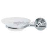 Eden Aed004cp Glass Soap Dish And Holder