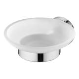 Iom Soap Dish W/m Frosted Glass/chrome