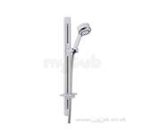 Starglide Shower Fittings Satin/white