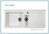 Jersey 1.5b Sit In Sink Left Hand Drainer Wh