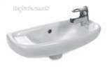 27.0391 KOMPACT CLOAKROOM BASIN ONE TAP HOLE RIGHT HAND WH