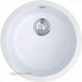 Lincoln 40r1 Round Bowl Undermount Wh