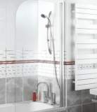 Manhattan M3 Radius Bathscreen Ch/cl