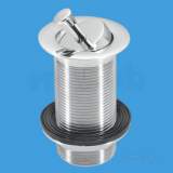 11/4 Inch Solid Basin Waste Plus Hndl Swvl Plug Cp